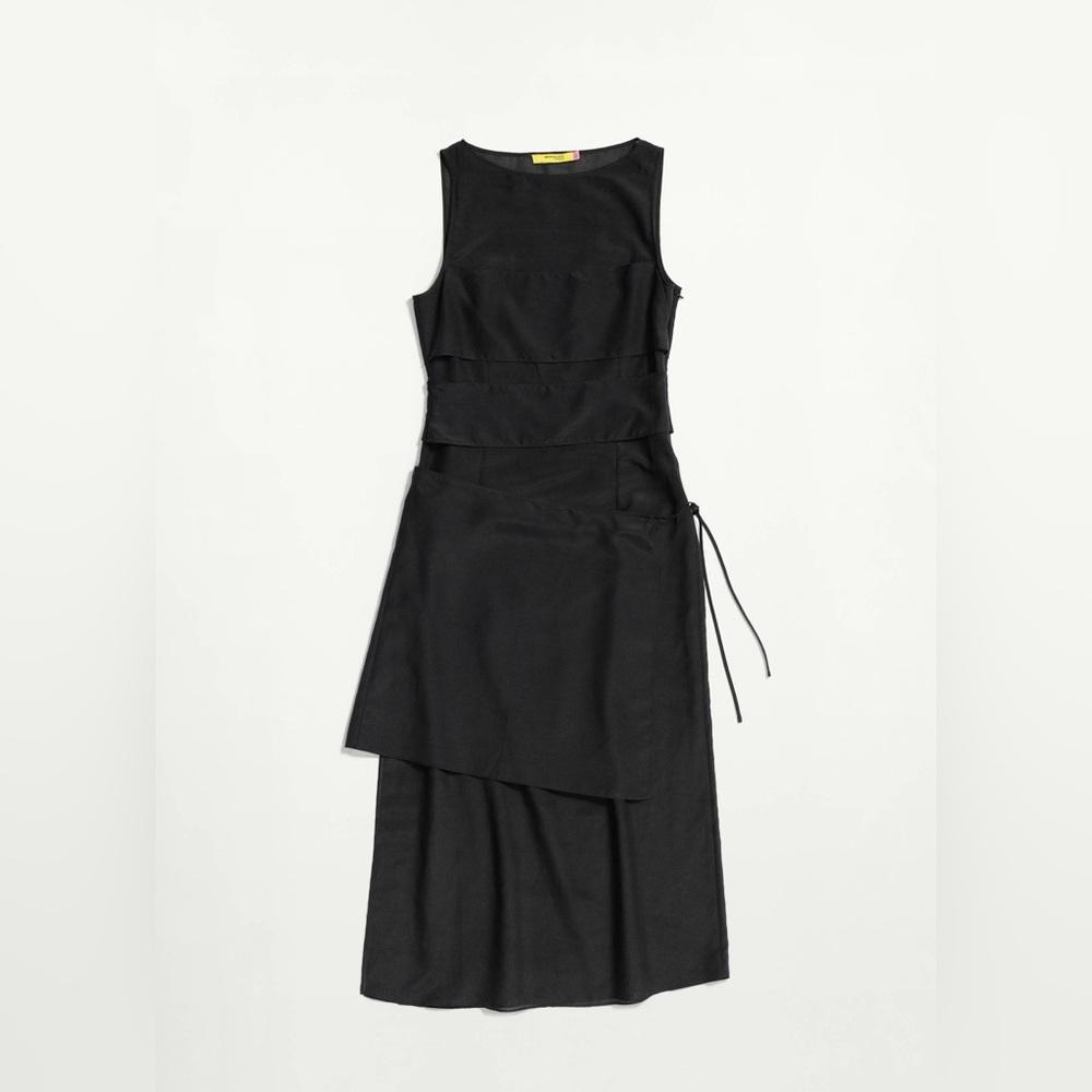 NWT Eckhaus Latta x MANGO Semi-Sheer Paneled Overlay Dress - Picture 5 of 14